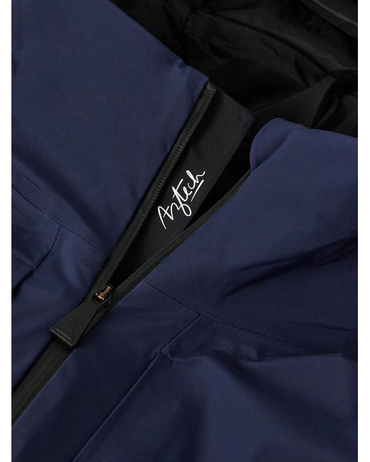 Aztech Mountain Blue Hayden Padded Hooded Ski Jacket for men
