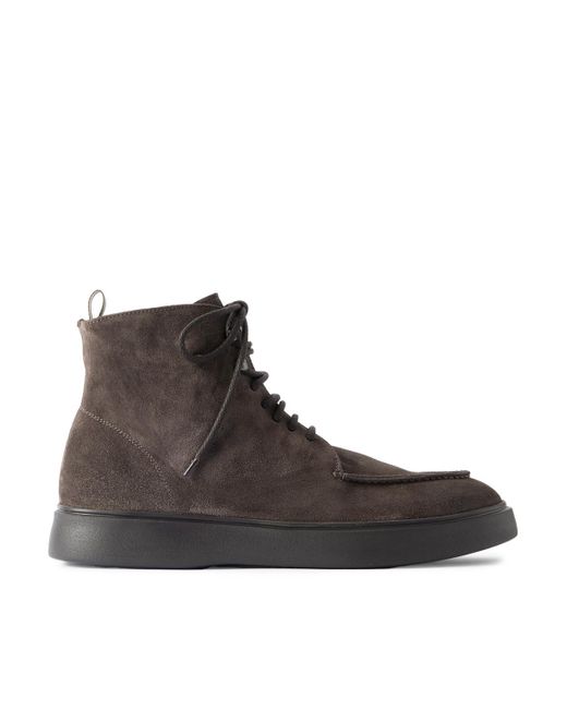 Officine Creative Brown Frame 004 Suede Chukka Boots for men
