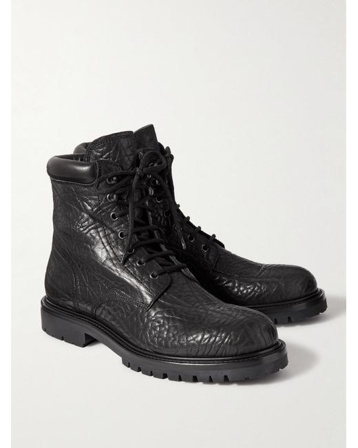 Officine Creative Black Boss Full-grain Leather Boots for men