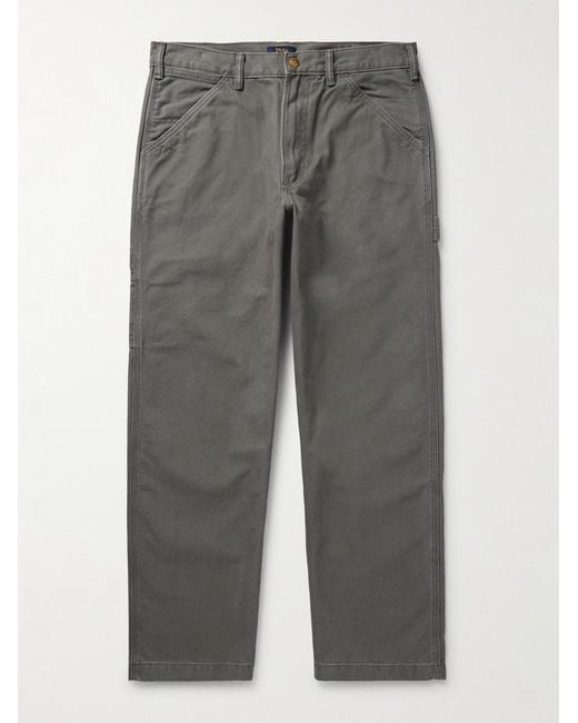 Polo Ralph Lauren Gray Dungaree Straight-Leg Carpenter Jeans for men