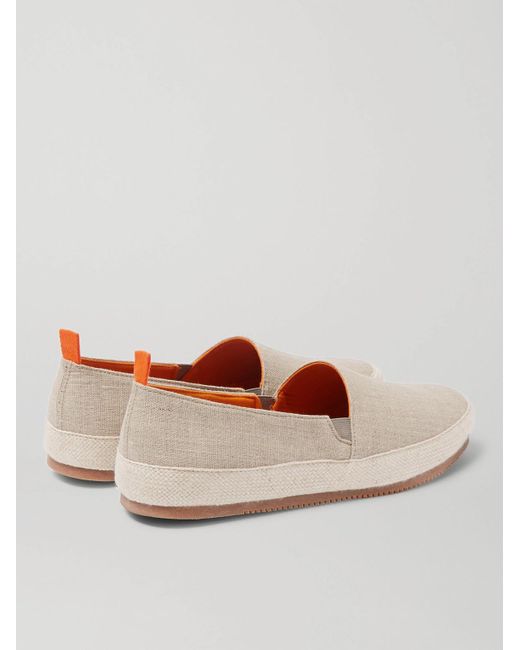 Mulo Multicolor Linen Espadrilles for men