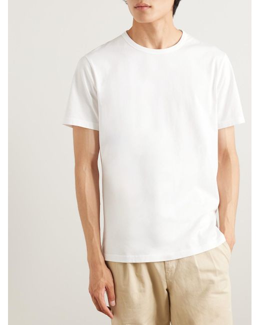 Mr P. White Cotton-Jersey T-Shirt for men