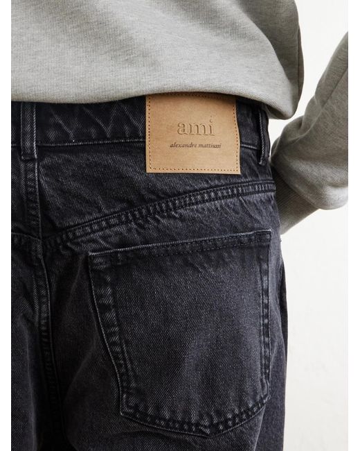 AMI Blue Straight-Leg Jeans for men