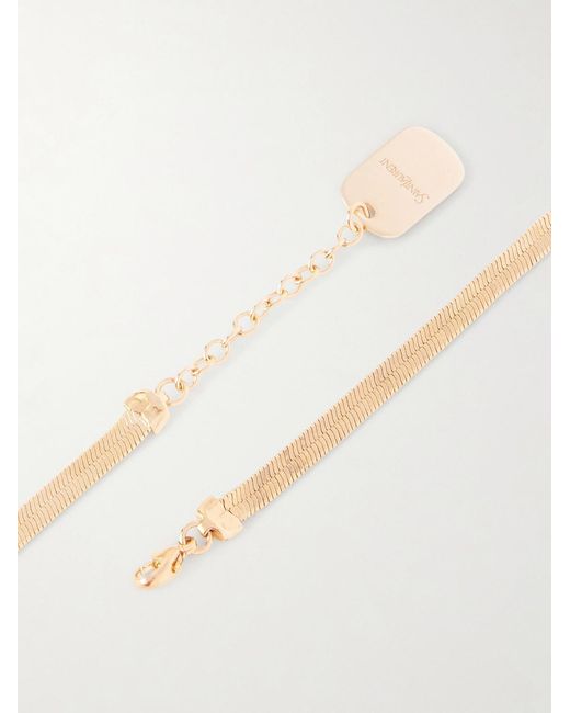 Saint Laurent Natural Gold-tone Necklace for men