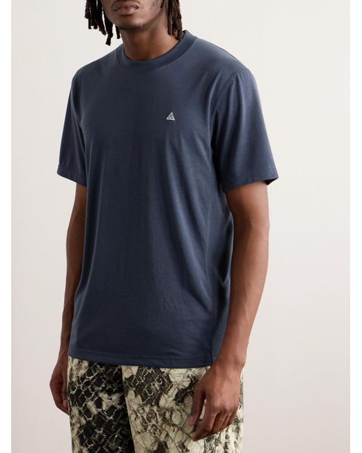 T-shirt in Dri-FIT ADV con logo ricamato Goat Rocks di Nike in Blue da Uomo
