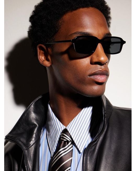 Saint Laurent Black Sl 938 Square-frame Recycled Acetate Sunglasses for men