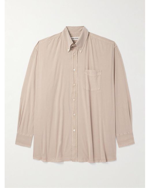 Our Legacy Borrowed Hemd aus Baumwoll-Voile mit Button-Down-Kragen in Natural für Herren