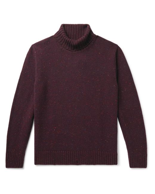 Inis Meáin Donegal Merino Wool And Cashmereblend Rollneck Sweater in
