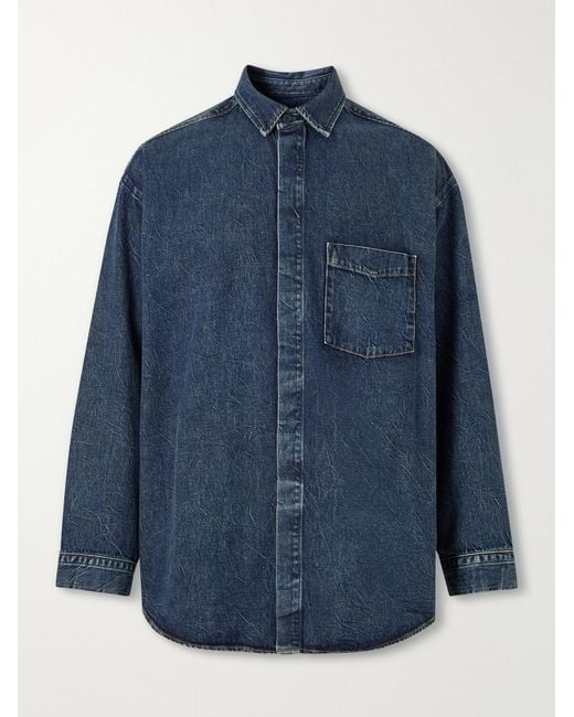 Agolde Blue Boyle Denim Shirt for men