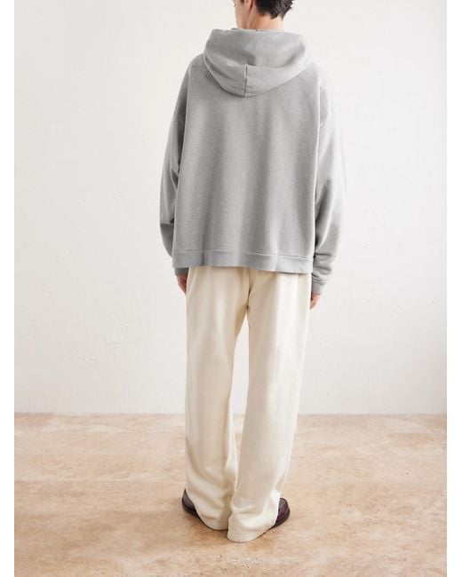 Agolde Gray Salford Cotton-Blend Jersey Hoodie for men