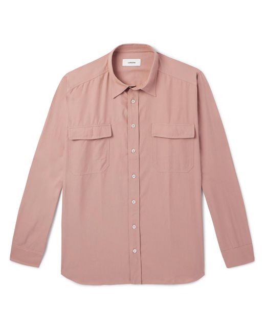 Lardini Pink Cotton-twill Shirt for men