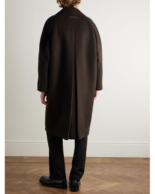 Zegna Black Cashmere And Silk-blend Coat for men