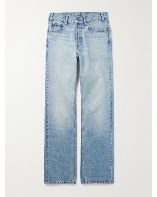 Céline Blue Kurt Straight-Leg Distressed Jeans for men