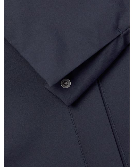 Loro Piana Blue Maurin Padded Shell Zip-up Blouson Jacket for men