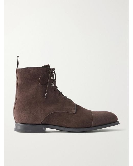 Church's Brown Edworth 2.0 Suede Lace-Up Boots for men