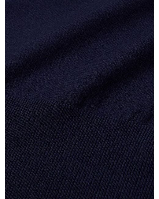 Peter Millar Blue Excursionist Flex Merino Wool-Blend Sweater for men