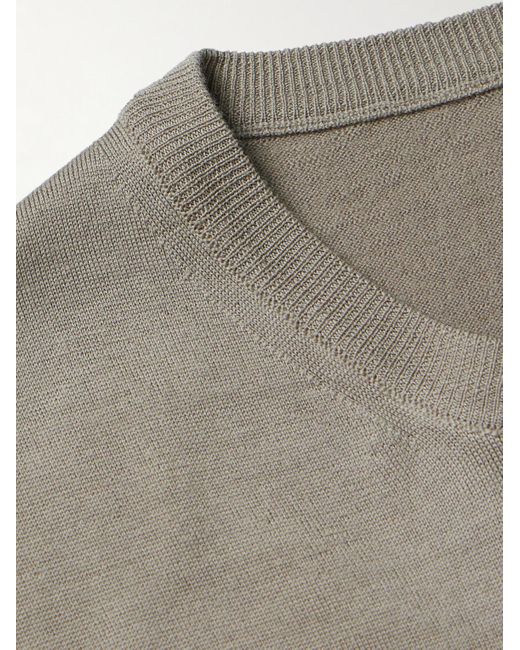 Barena Gray Ato Wool Sweater for men