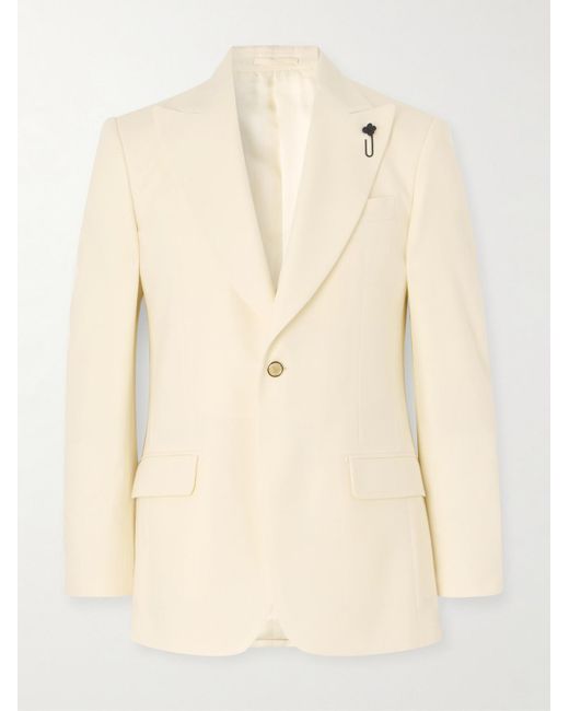 Lardini Natural Virgin Wool Tuxedo Jacket for men