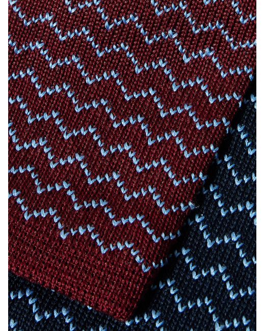 Set Di Due Cravatte di Missoni in Blue da Uomo