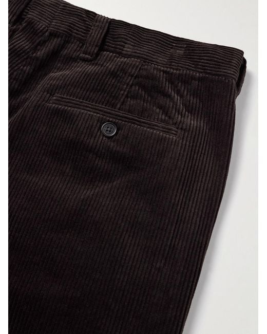 NN07 Black Paw 50004 Straight-Leg Organic Cotton-Corduroy Trousers for men