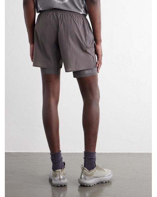 Satisfy Gray Rippy&Trade; Layered 5&Quot; Cordura&Reg; And Justice&Trade; Running Shorts for men