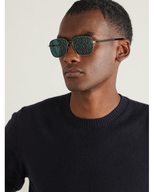 Dior Green Cd Diamond S4U Geometric-Tone And Tortoiseshell Acetate Sunglasses for men