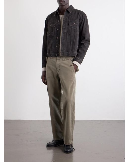 Jeanerica Natural Monti Straight-Leg Cotton-Twill Trousers for men