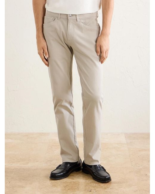 Peter Millar Natural Crown Straight-leg Cotton-canvas Trousers for men