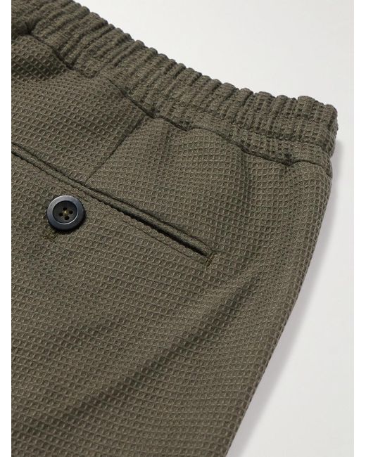 Mr P. Green Edward Straight-Leg Waffle-Knit Organic Cotton Suit Trousers for men