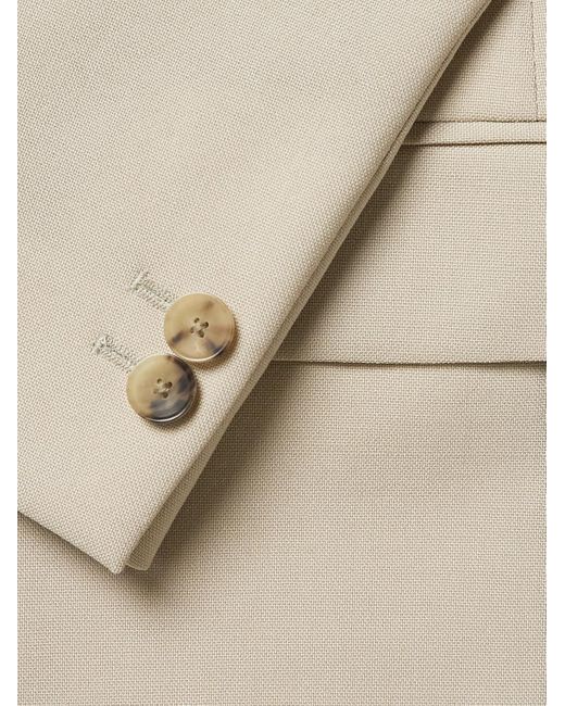 Mr P. Natural Phillip Double-Breasted Wool And Mohair-Blend Suit Jacket for men