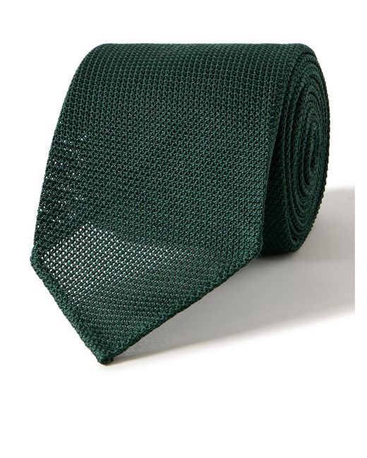 Drake's Green 8cm Silk-grenadine Tie for men
