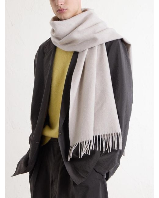 Piacenza 1733 Natural Roger Virgin Wool Scarf for men