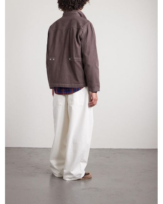 Folk Brown Anniversary Denim Jacket for men