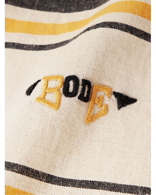 Bode Namesake Hemd aus Baumwolle mit Streifen in Natural für Herren