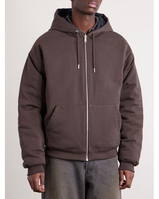 Canada Goose Brown Fuse Reversible Cotton-Jersey And Quilted Shell Down Hoodie for men