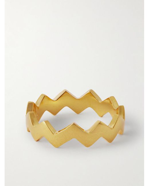 Mikia Metallic Snake-Plated Diamond Ring for men