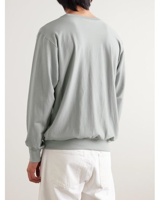 Auralee Gray Cotton-jersey Sweatshirt for men