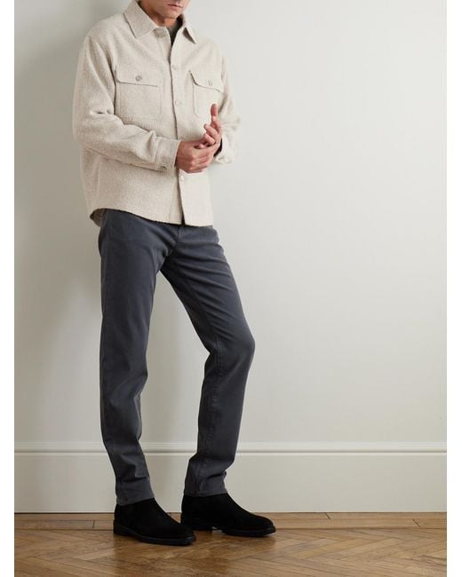 FRAME White Tweed Overshirt for men