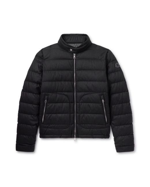 Moncler Black Acorus Quilted Nylon And Cashmere-blend Down Zip-up Jacket for men