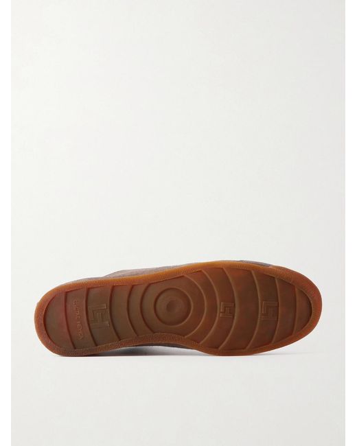 Officine Creative Brown Hazel 001 Suede Sneakers for men