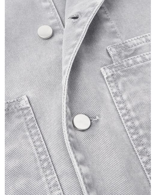 Lemaire Gray Denim Overshirt for men