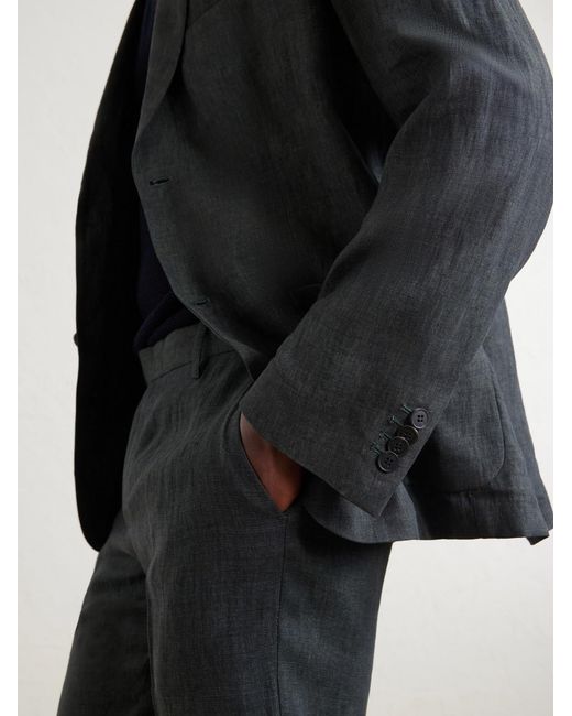 Sunspel Gray Linen Suit Jacket for men