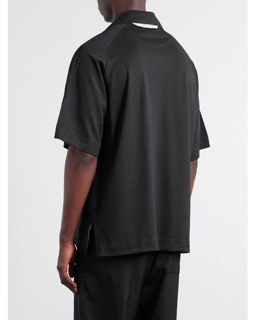 Jacquemus Black La Chemise Jean Atelier Camp-Collar Jersey Shirt for men