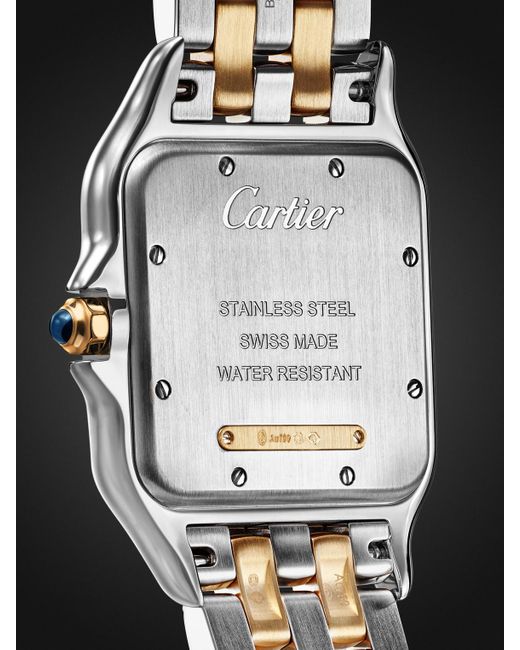 Cartier Black Panthère De Large 18-Karat And Steel Watch, Ref. W2Pn0016 for men