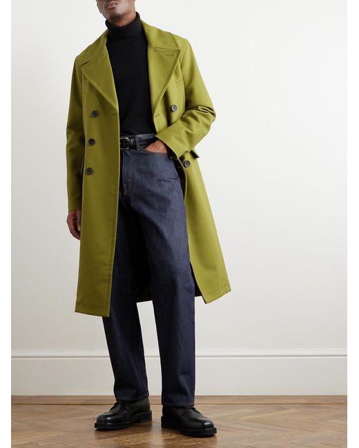 Mr P. Green Great Double-Breasted Woven Coat for men
