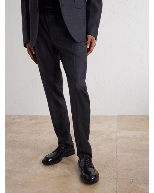 Dolce & Gabbana Black Formale Leather Derby Shoes for men