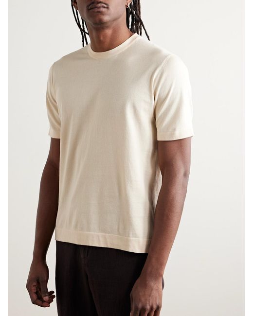 Piacenza 1733 Natural Cotton T-shirt for men