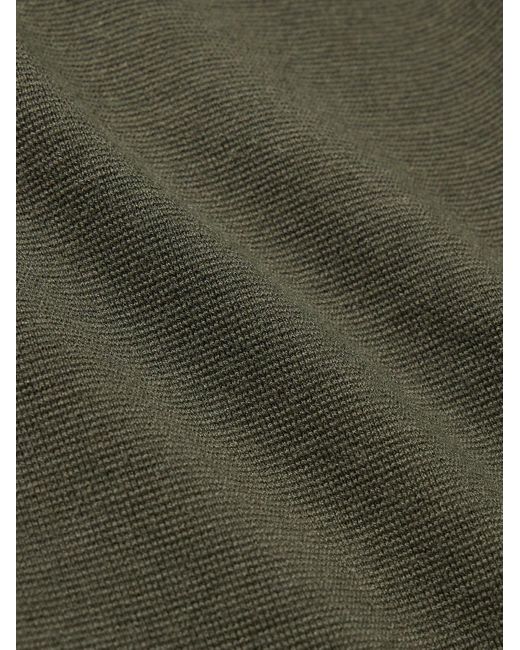 Cardigan in maglia con zip Harald 6530 di NN07 in Green da Uomo