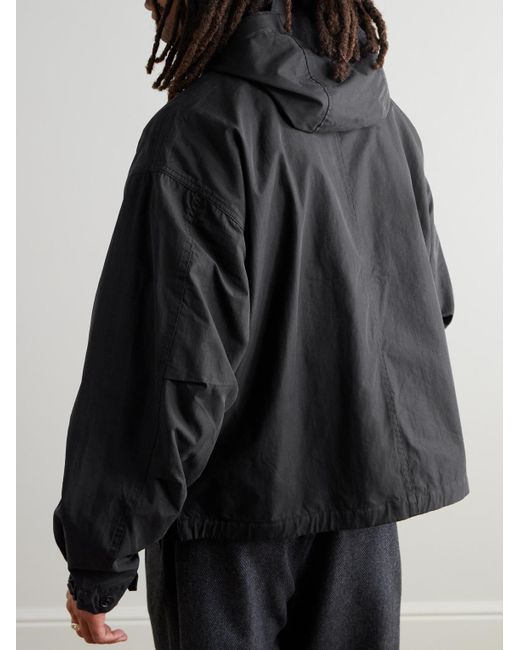 FRIZMWORKS Wading Parka aus Ripstop aus einer Baumwoll-Nylon-Mischung mit Kapuze in Black für Herren