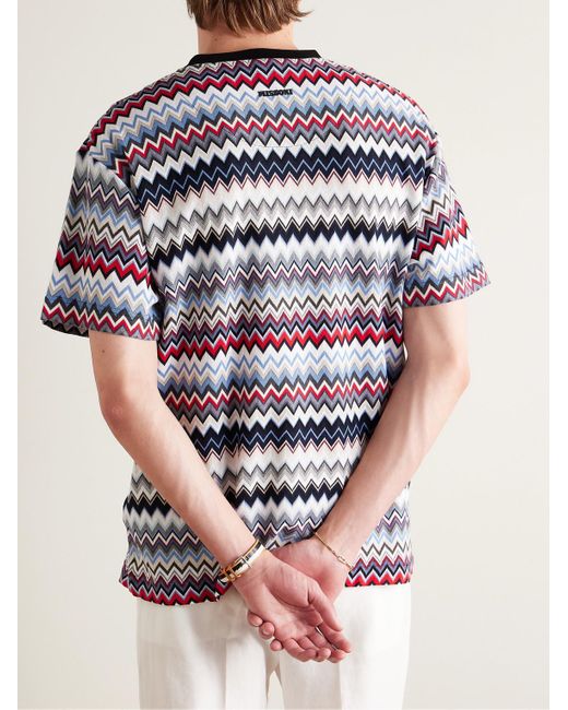 Missoni Multicolor Striped Cotton T-shirt for men